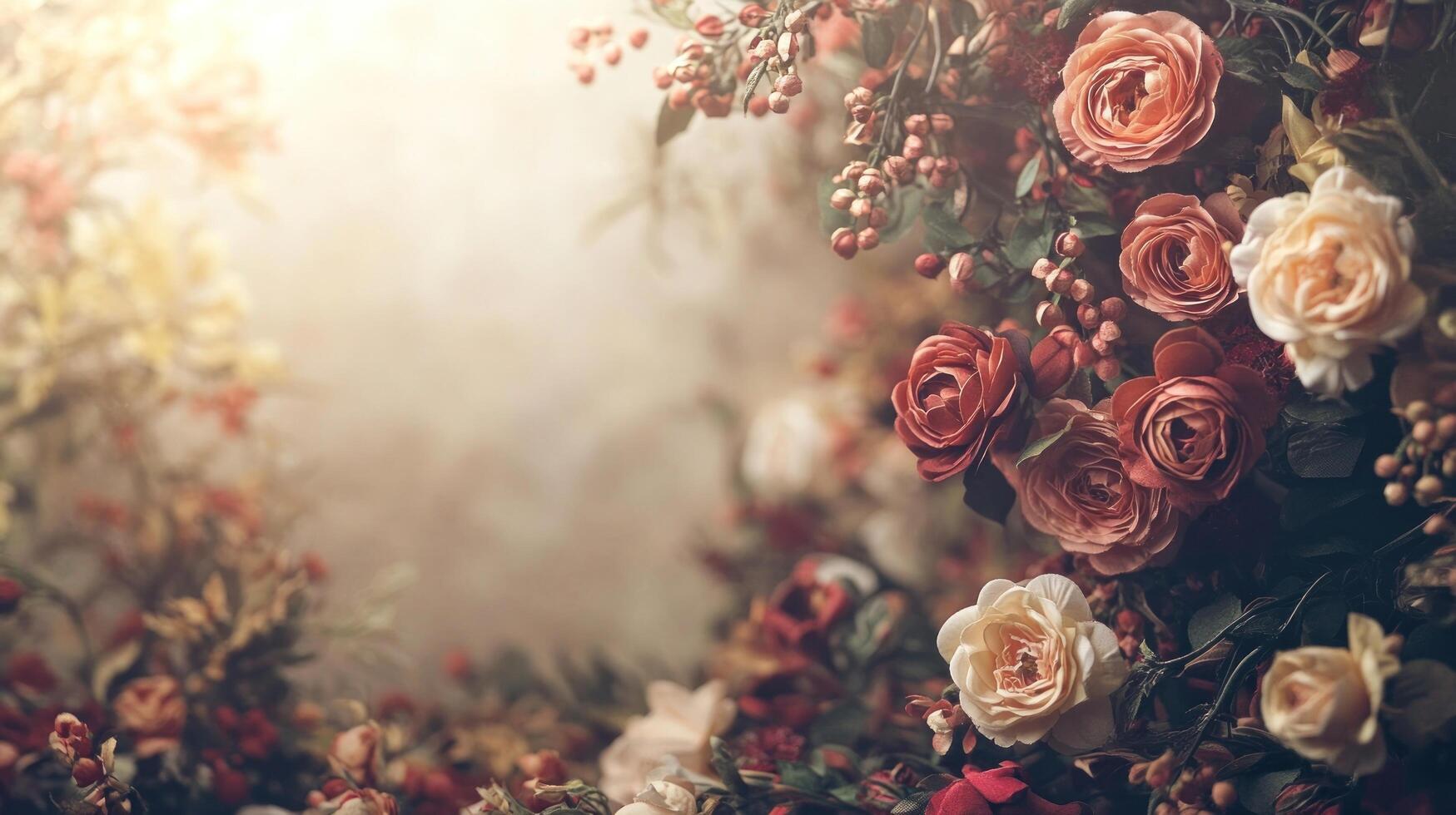 Beautiful Flower Decorations, an Elegant, Cinematic photo