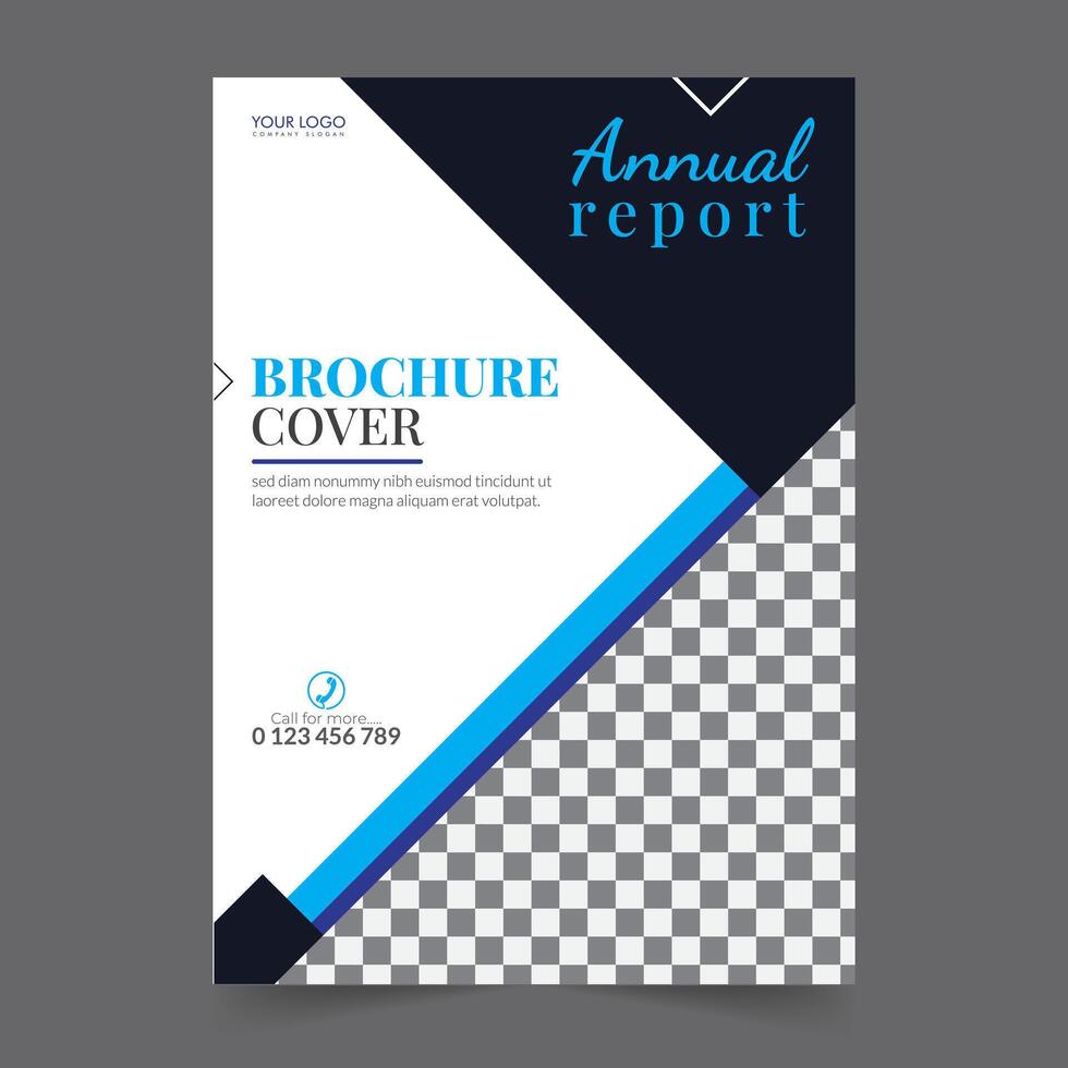 Business brochure cover annual report cover, book cover or flyer design. Leaflet presentation. Catalog with Abstract geometric background. Modern publication poster magazine, layout, template, vector