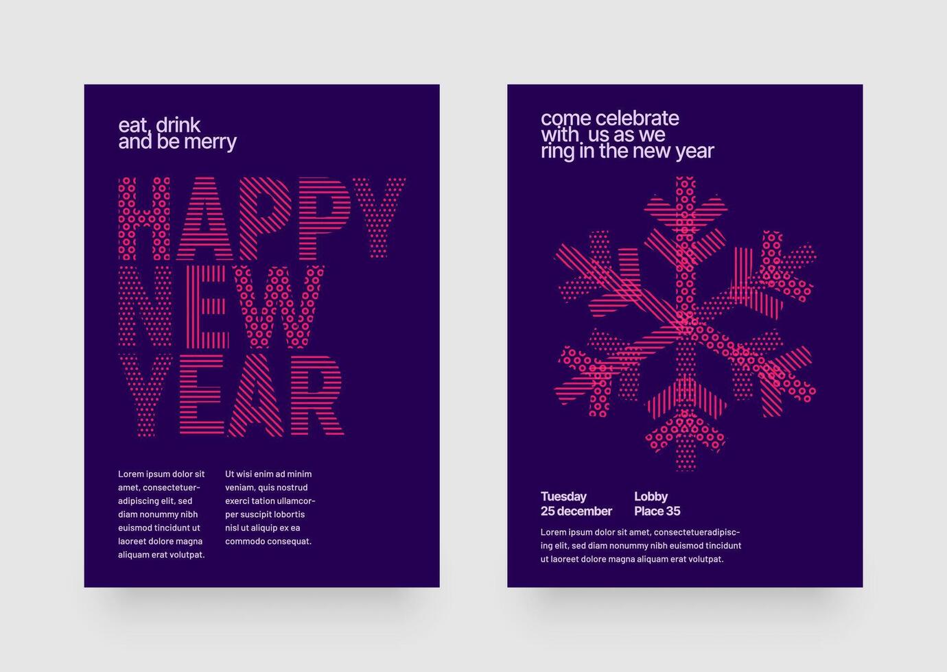 Layout with snowflake for flyer, greeting card, poster, Christmas party invite. Happy New Year and Merry Christmas banner. vector