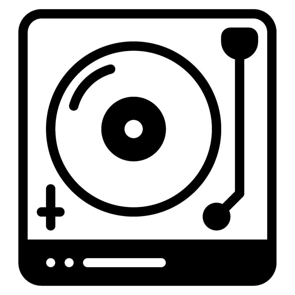 Turntable icon for web, app, infographic, etc vector