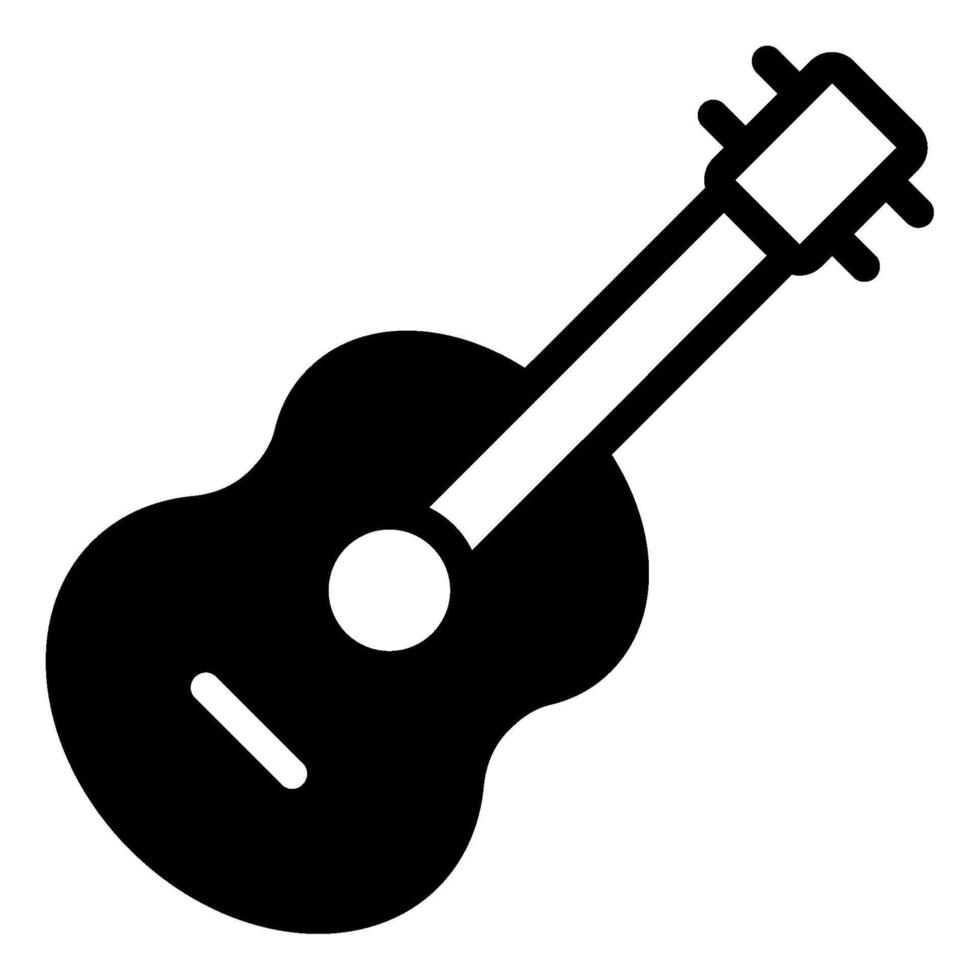 Acoustic Guitar icon for web, app, infographic, etc vector