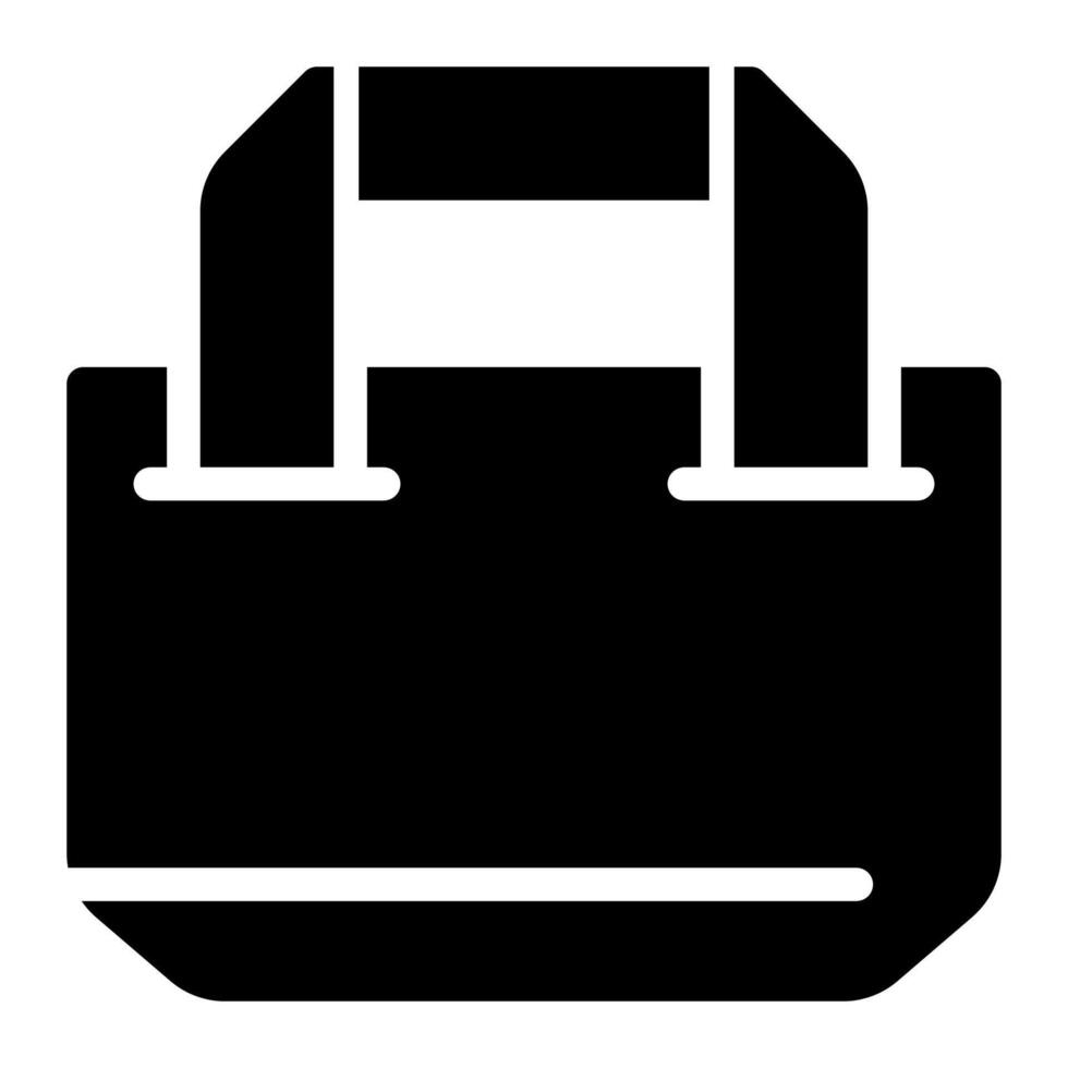 totebag Glyph Icon vector