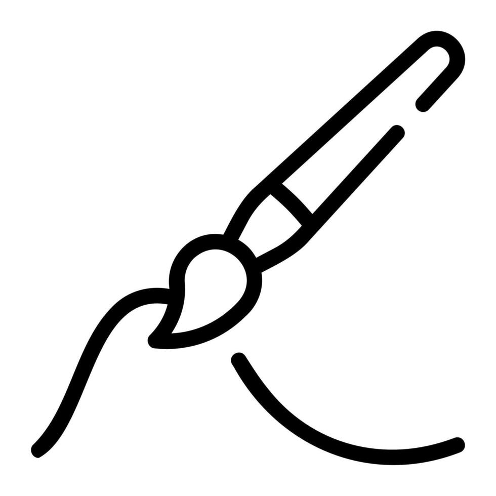 painting outline icon vector