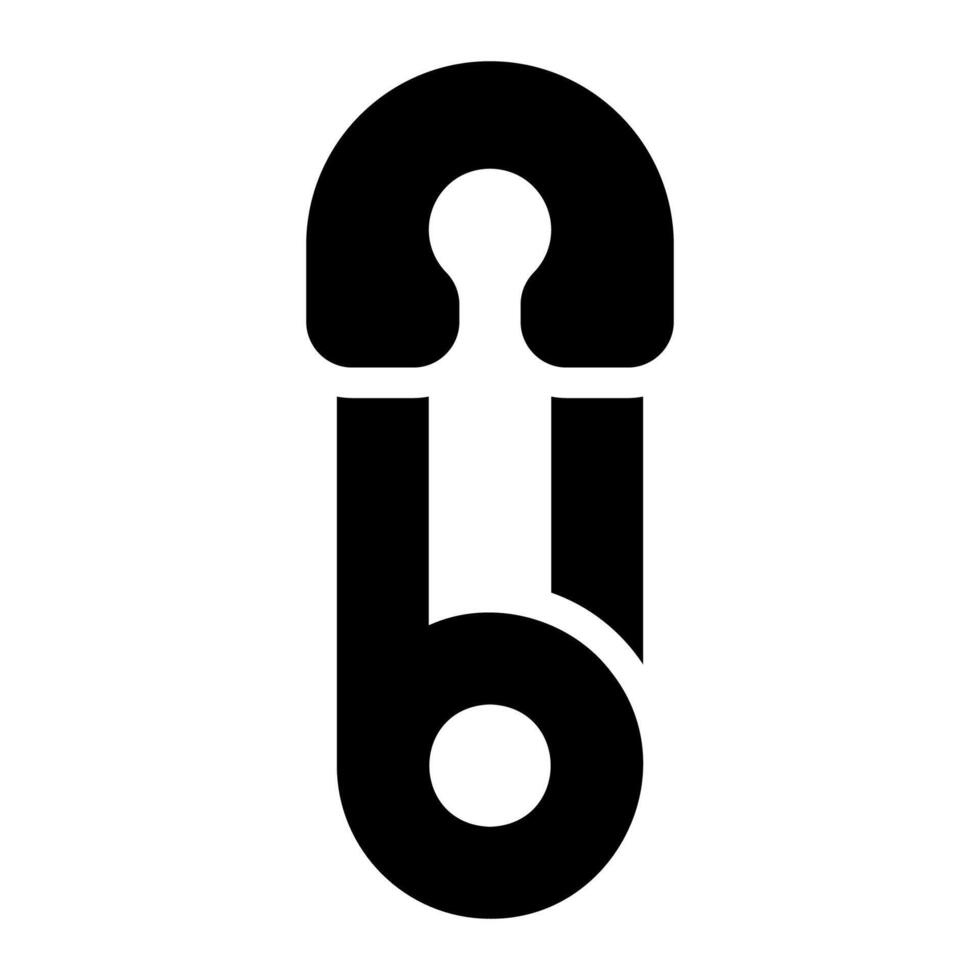 pin Glyph Icon vector