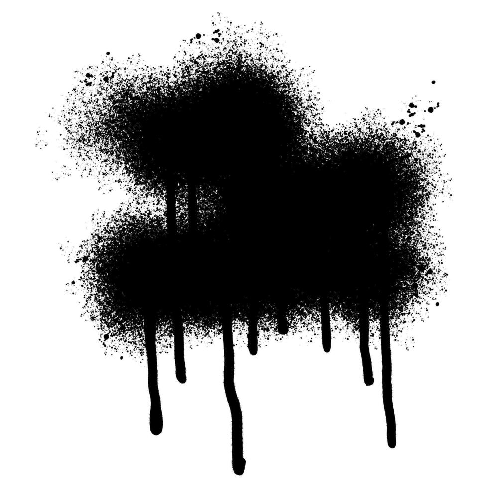 Grunge graffiti painted borders and shapes. graffiti Spray painted lines Black ink splatters isolated on white background. vector