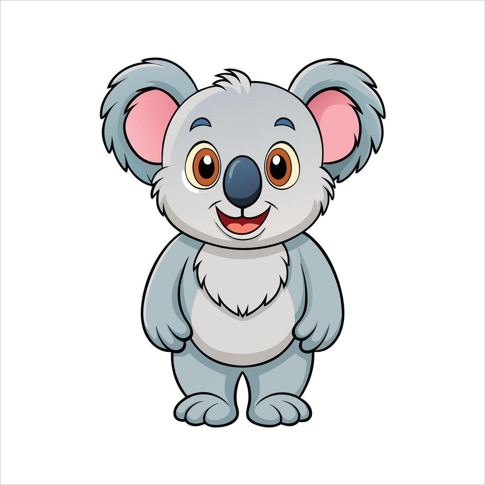 Simple Beautiful koala vector