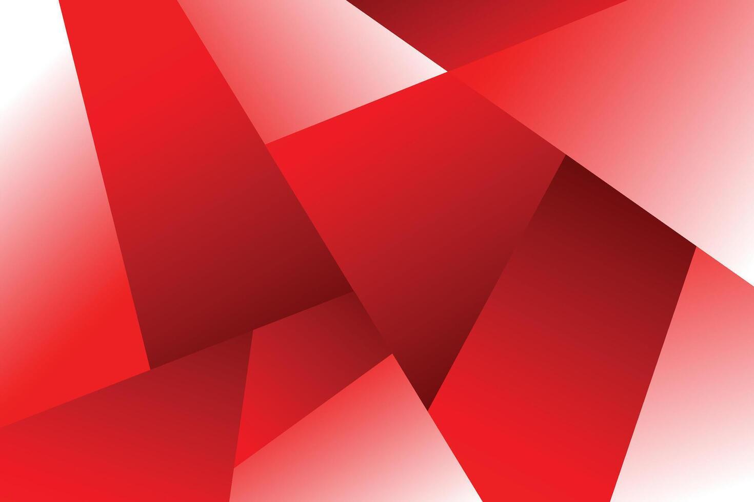 Abstract red geometric shapes background. Minimal red dynamic shapes composition vector