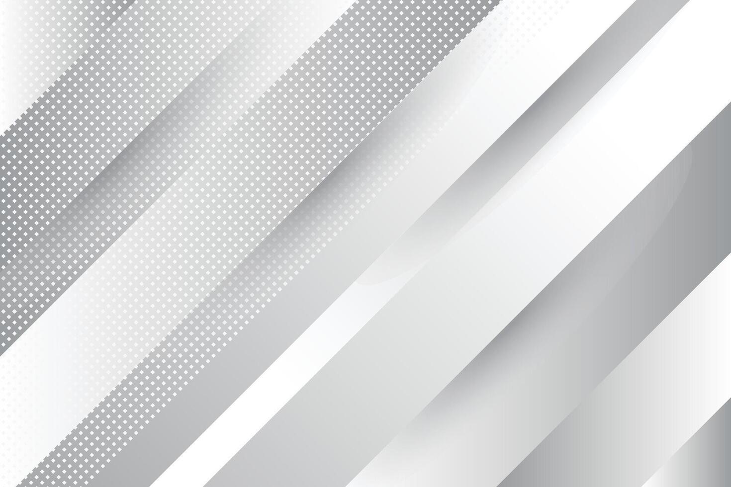 Gray and white abstract background with dot illustration. Abstract white and gray color, modern design background with geometric shape. vector