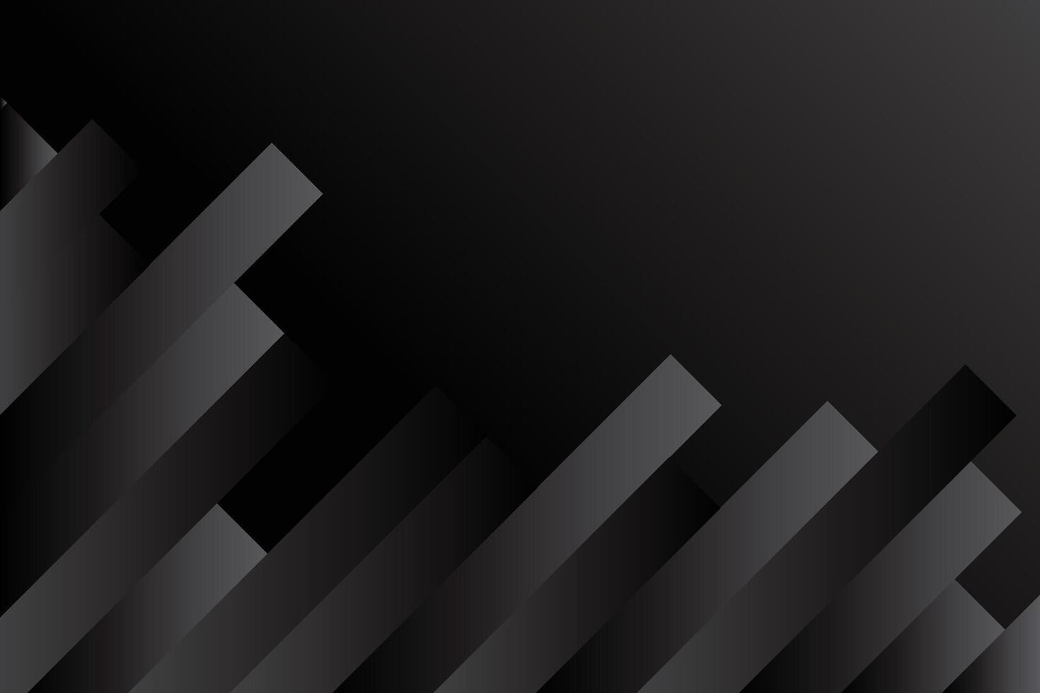 Black gradient lines abstract background design with dark graphic template vector