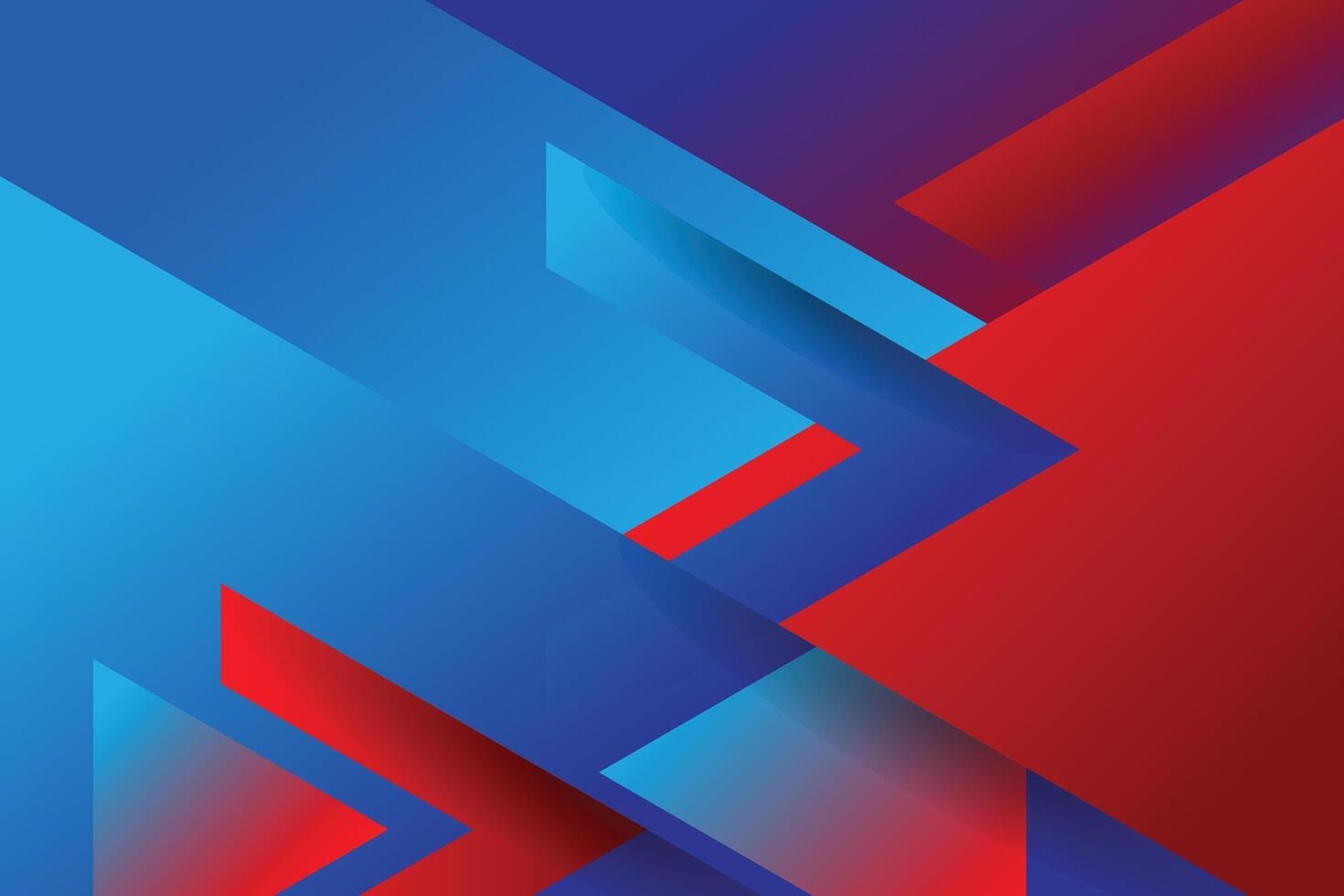 modern abstract blue red triangles background template design vector