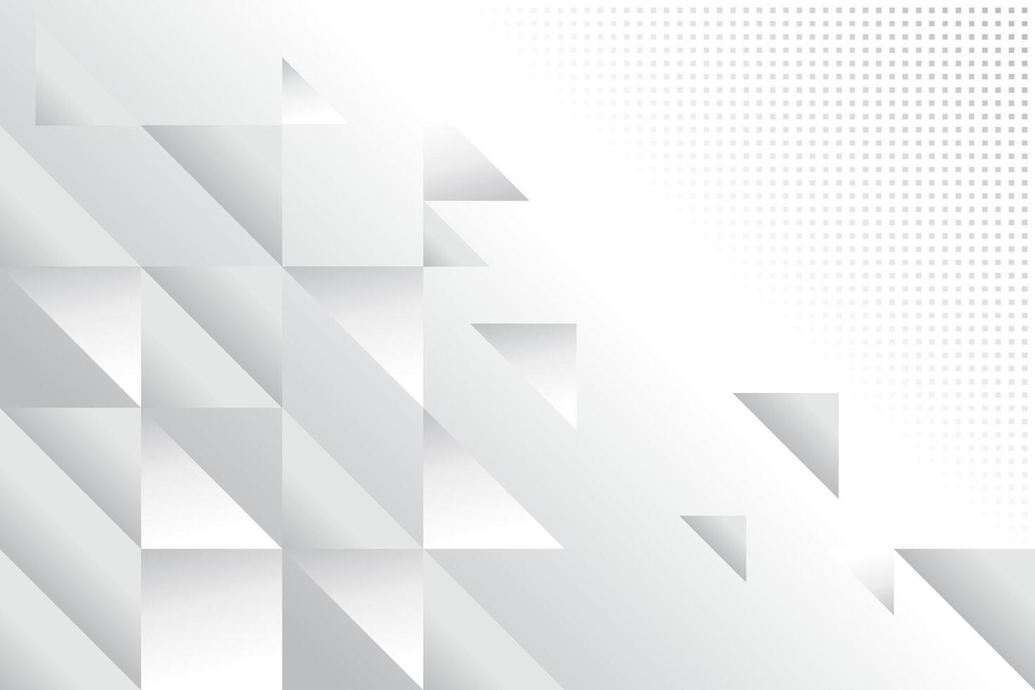 Gray and white triangles abstract background illustration. Abstract white and gray color, modern design background with geometric shape. vector