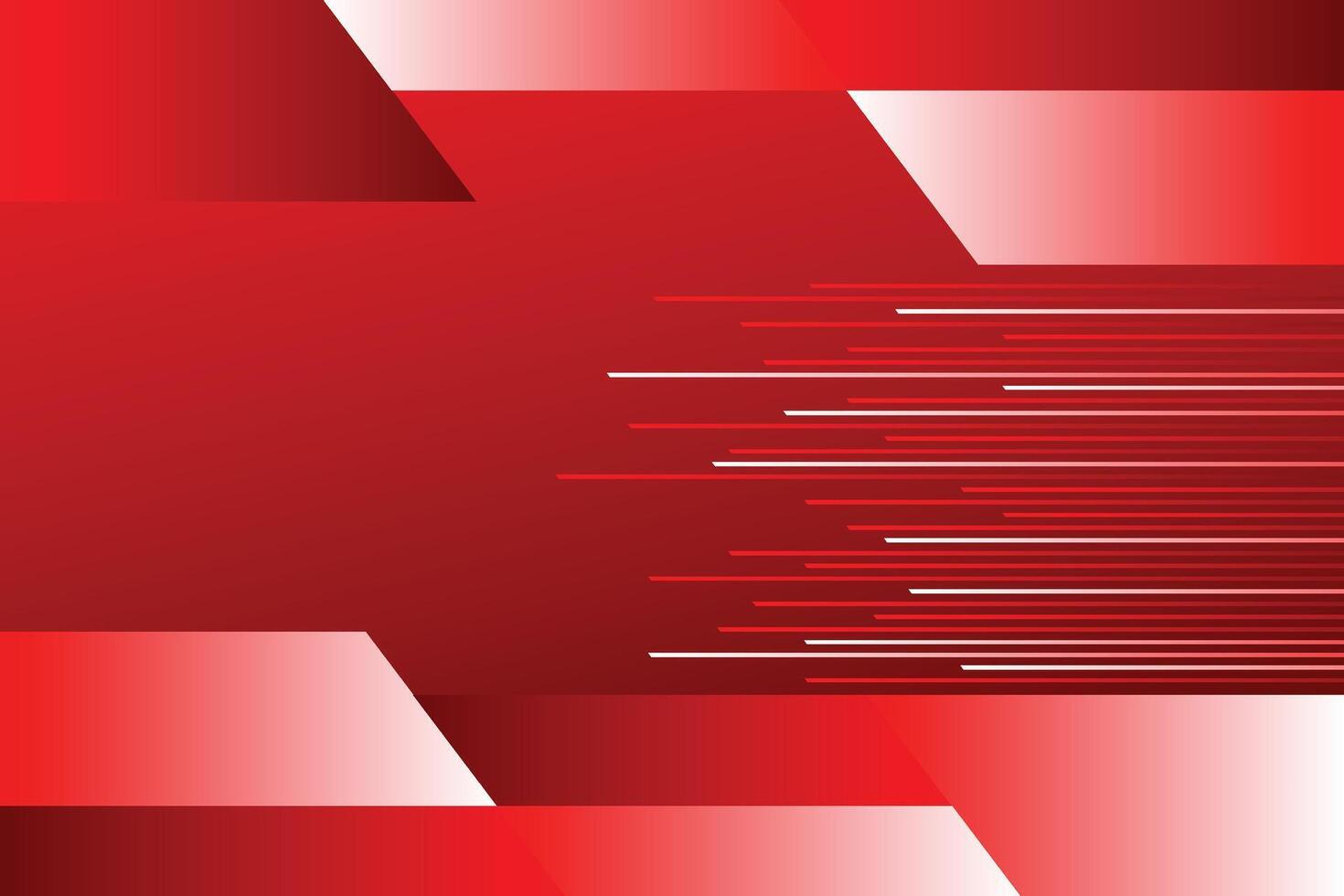 Abstract red geometric background. Minimal red dynamic shapes composition vector