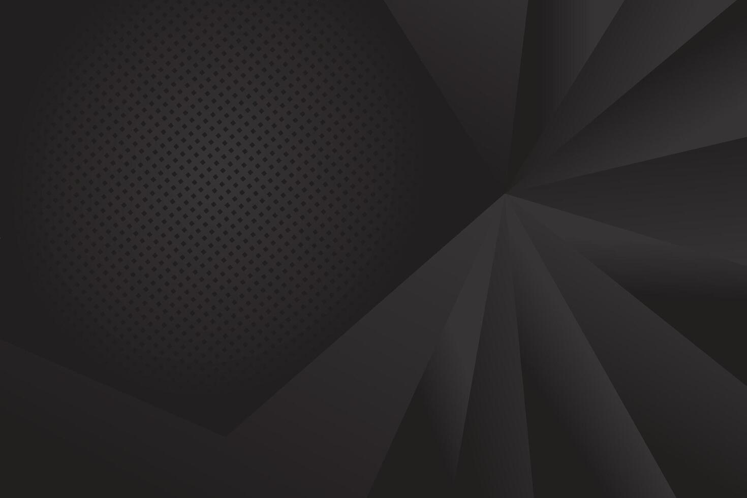 Black abstract background presentation design with dark graphic template vector