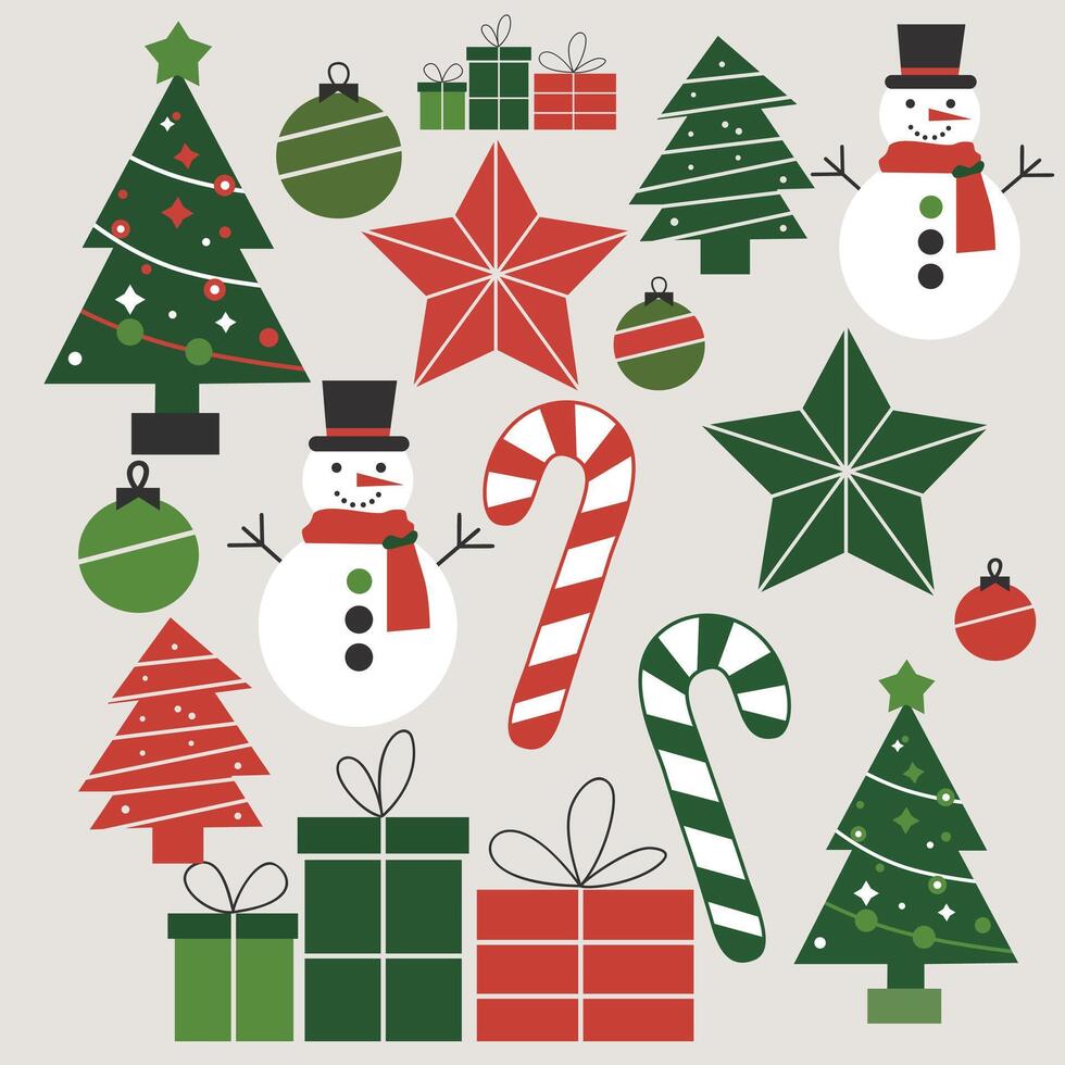 Christmas decoration Set vector