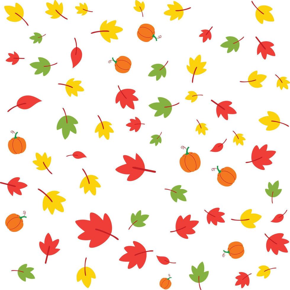 Autumn Leaves Pattern vector