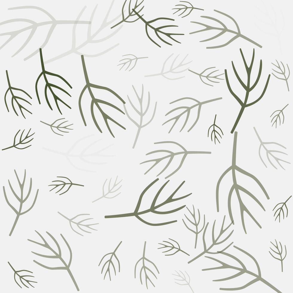 Minimalist Branch Pattern vector
