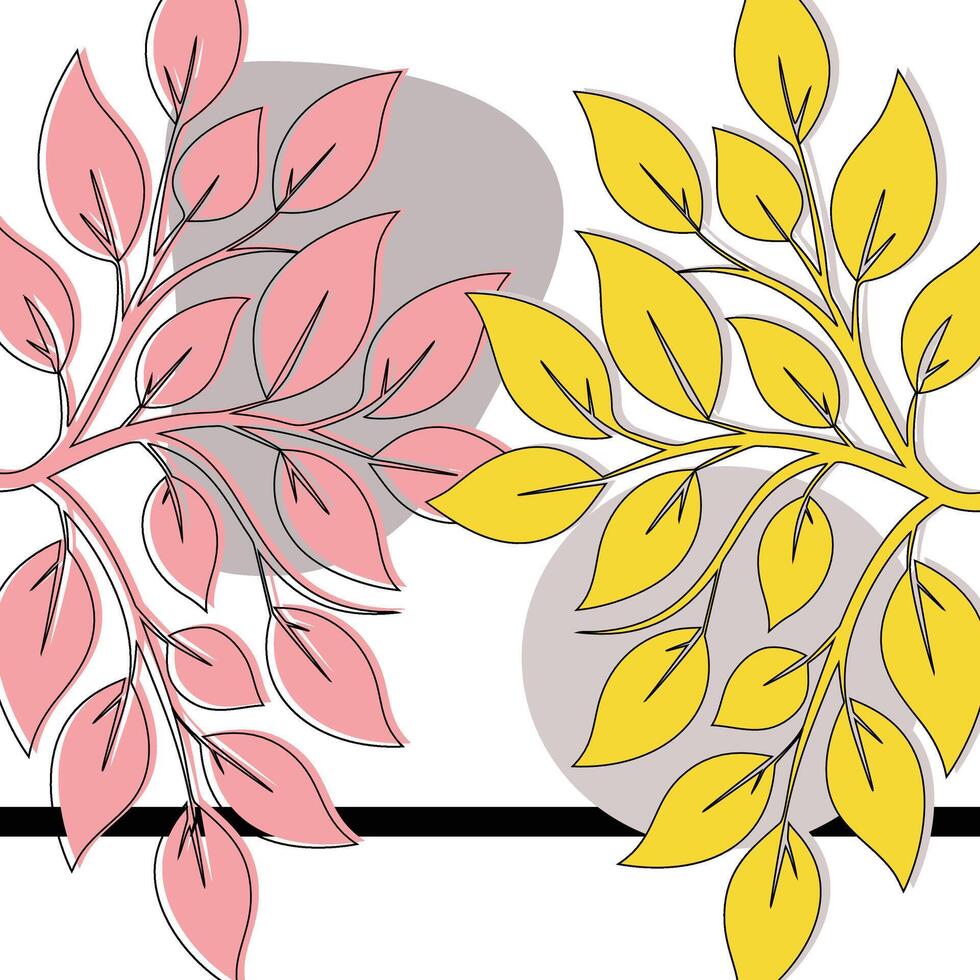 Abstract Leaves Background vector