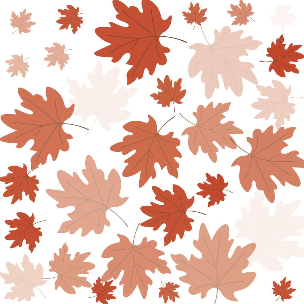 Fall Leaves Seamless Pattern vector
