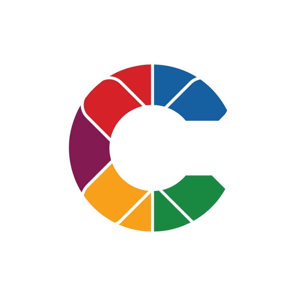 Letter C, Modern Business and Technology Application Logo Symbol vector