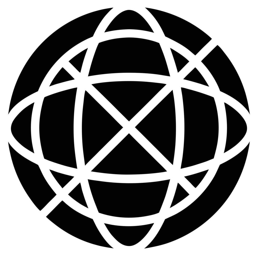 Globe Line Art Design vector