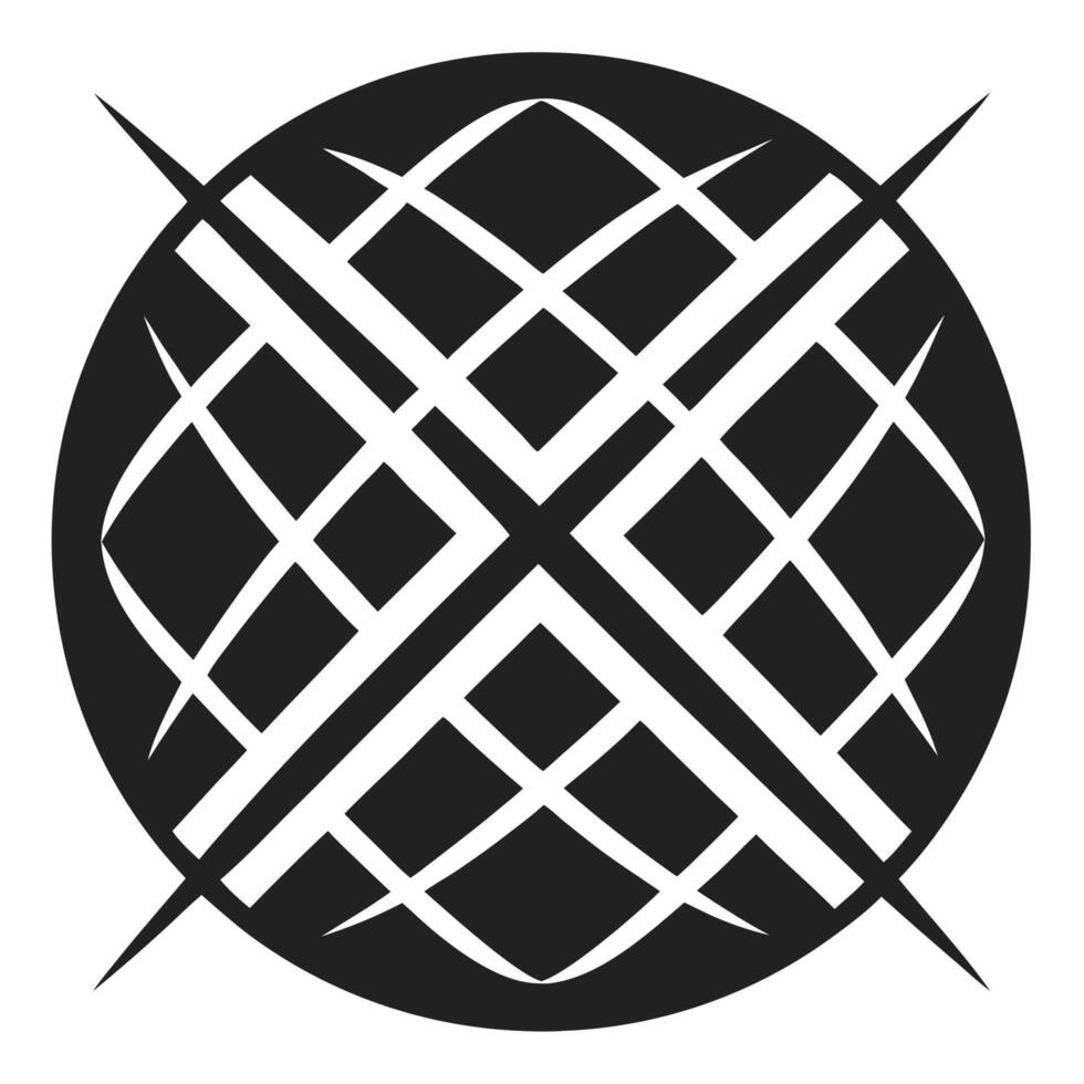 Line Art Globe Design vector