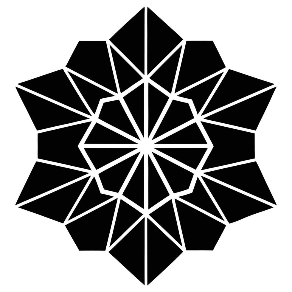 Floral Hexagon Design vector
