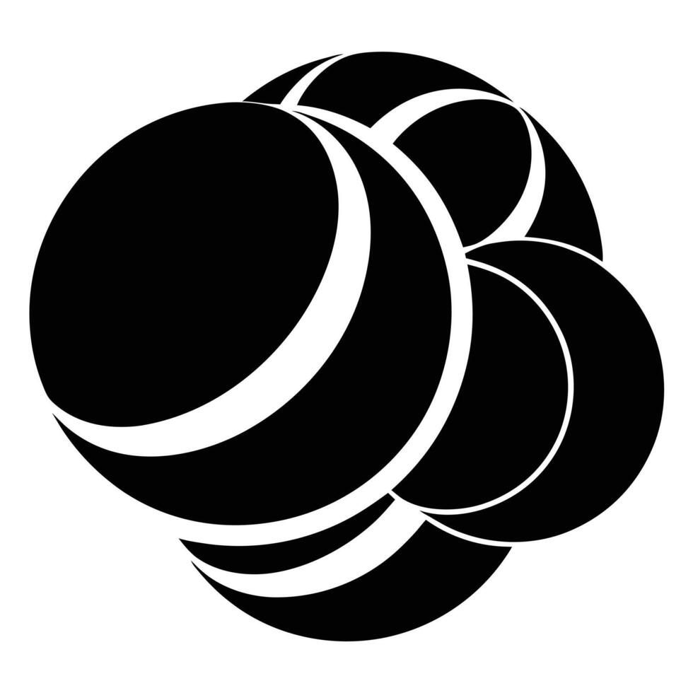 Overlapping Spheres Illustration vector