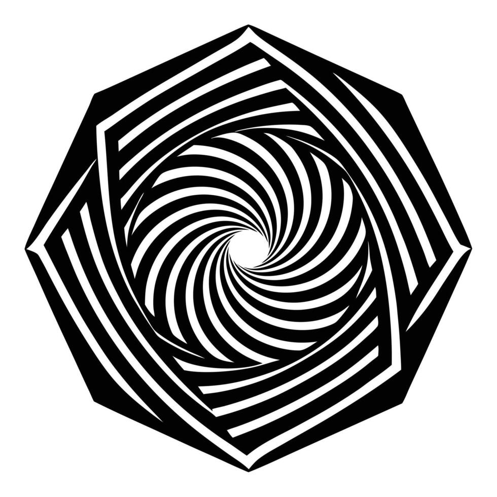 Geometric Abstract Spiral vector