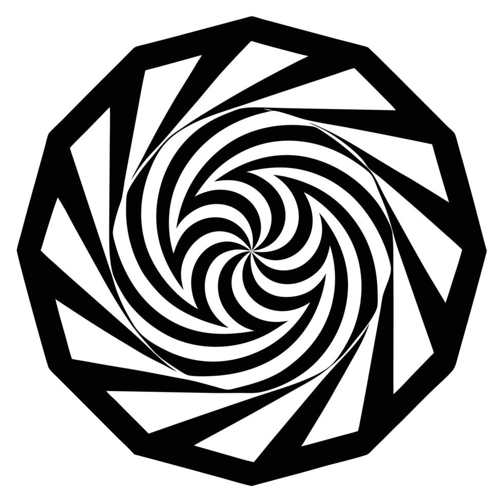 Modern Spiral Art vector