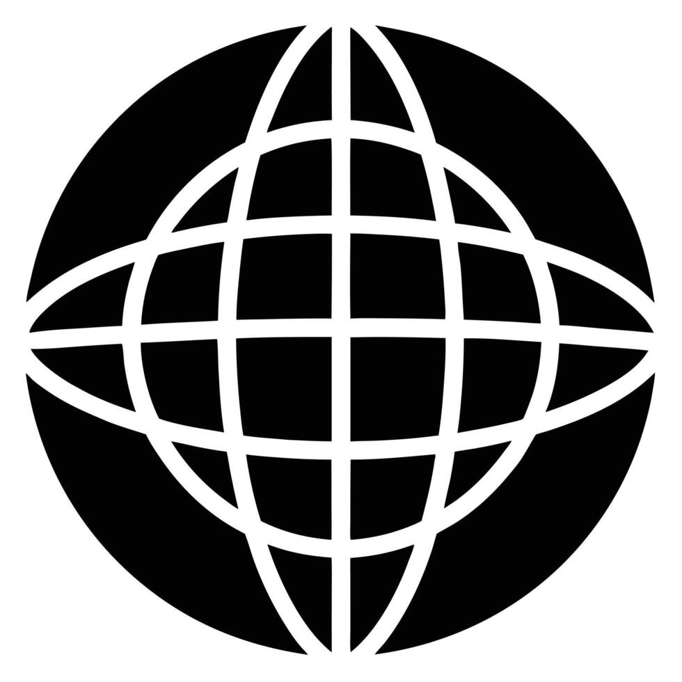 Grid Globe Art vector