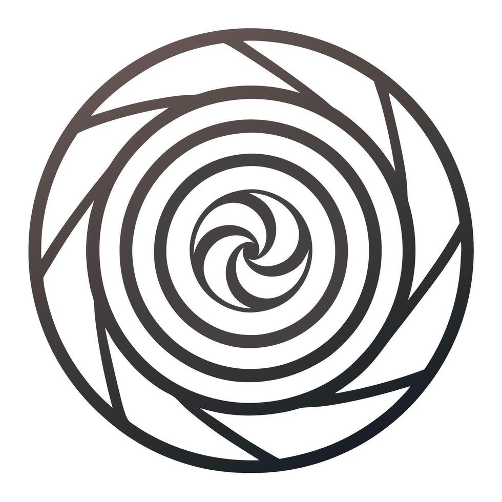 Minimalist Spiral Art vector