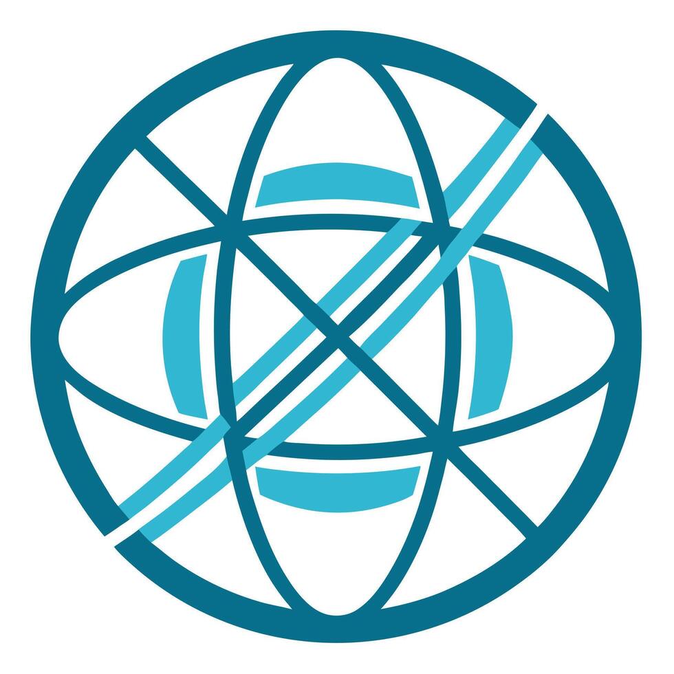 Intersecting Line Globe vector