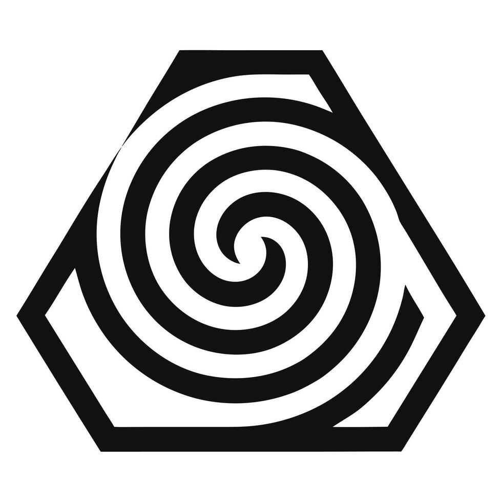Abstract Spiral Pattern vector