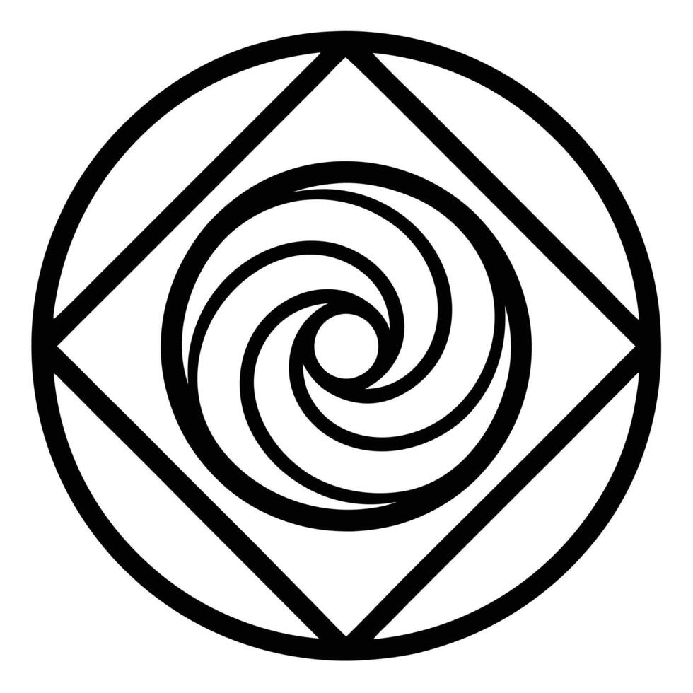 Modern Spiral Graphics vector