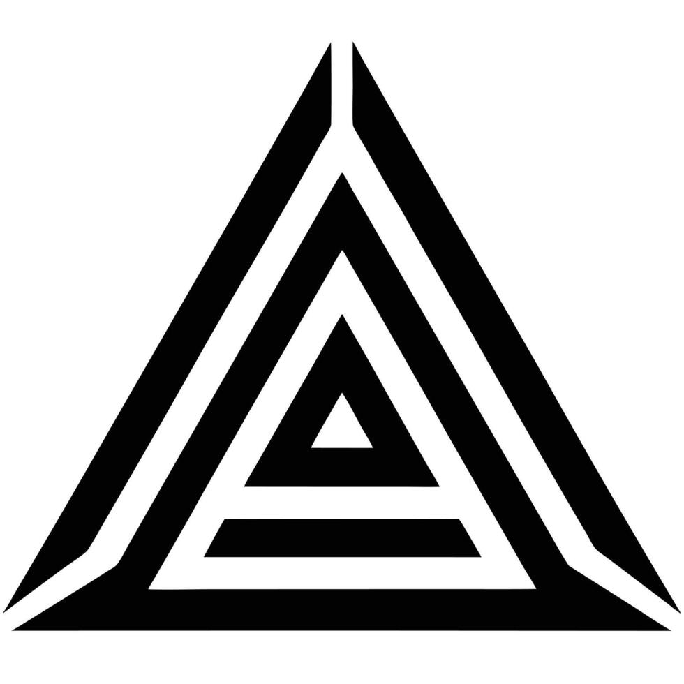 Simple Triangle Logo vector