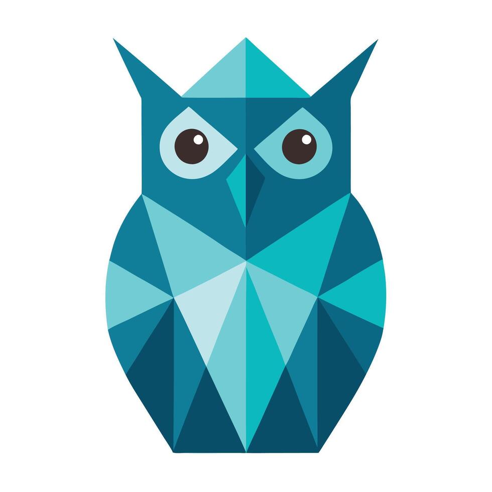 Clean Style Owl Design vector