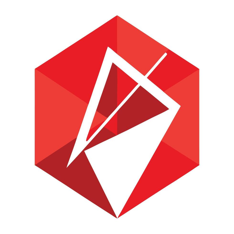 Minimalist Arrow Graphic vector