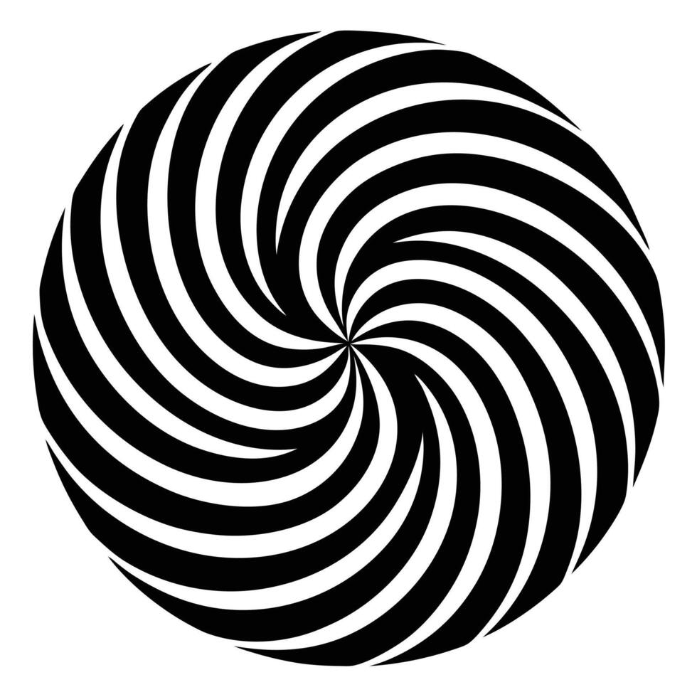 Geometric Spiral art vector
