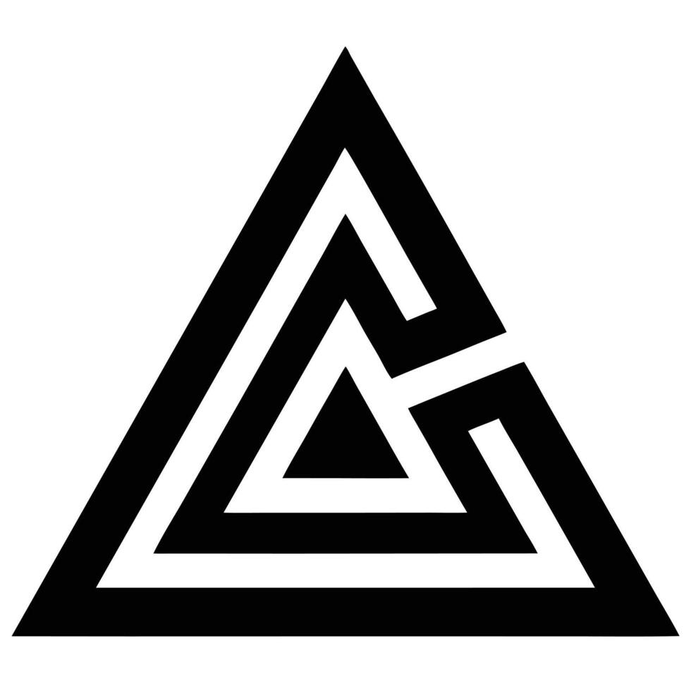 Minimalist Triangle Logo vector