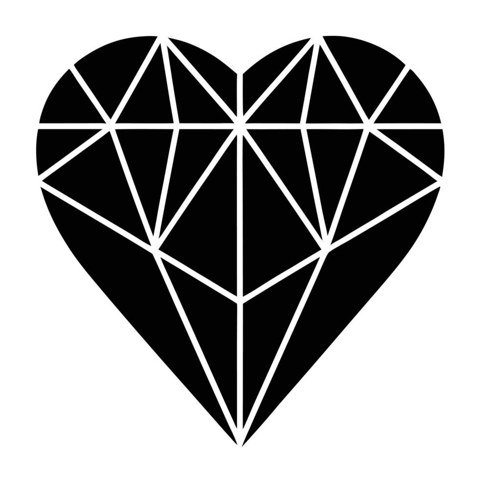 Abstract Heart Geometry vector