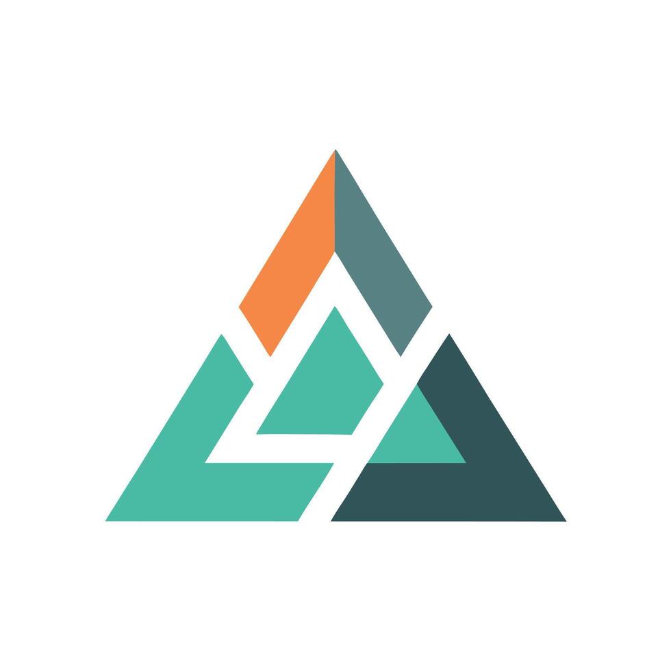 Three Overlapping Shapes vector