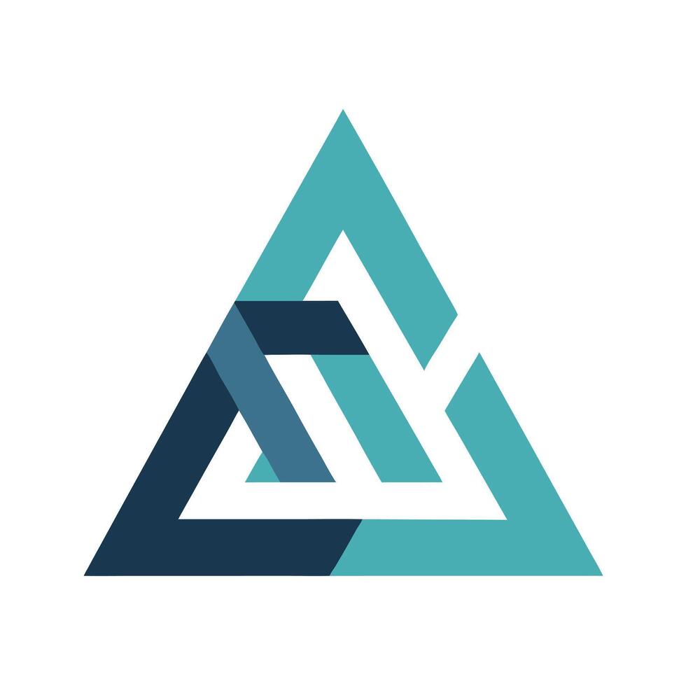 Contemporary Triangle Logo vector