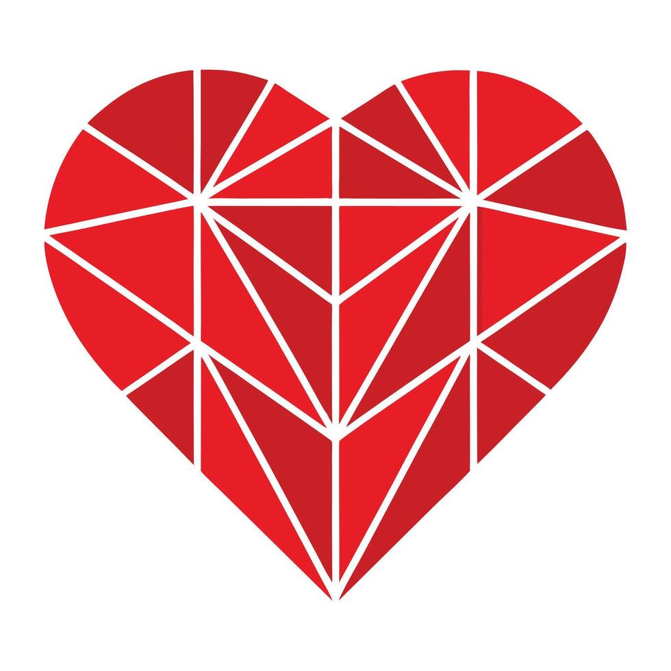 Contemporary Heart Art vector