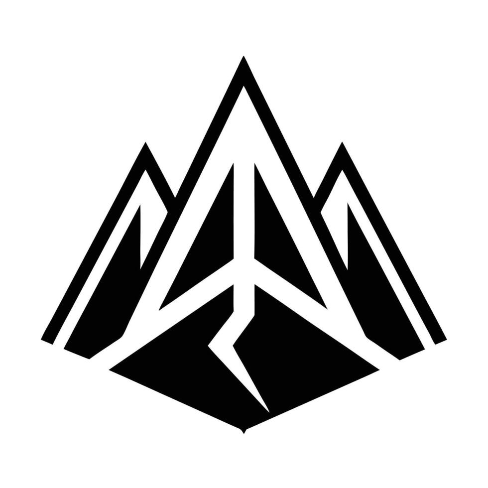 Abstract Peaks art vector