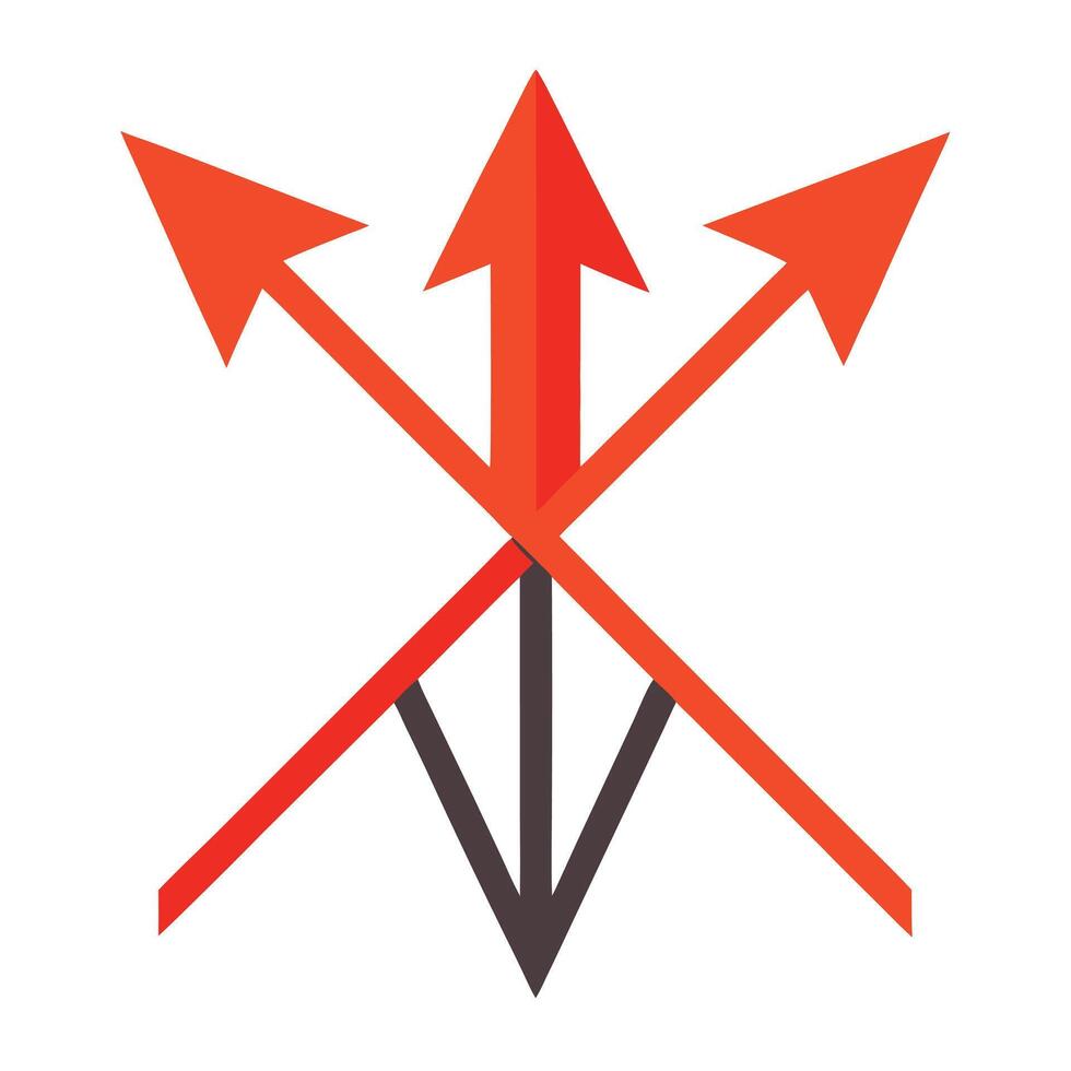 Sleek Geometric Arrows vector