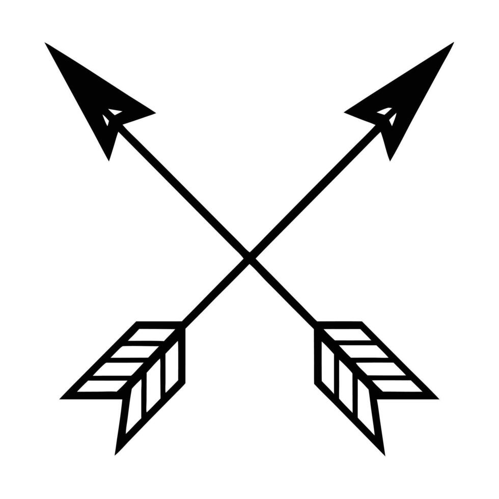 Minimalist Arrow Pair vector