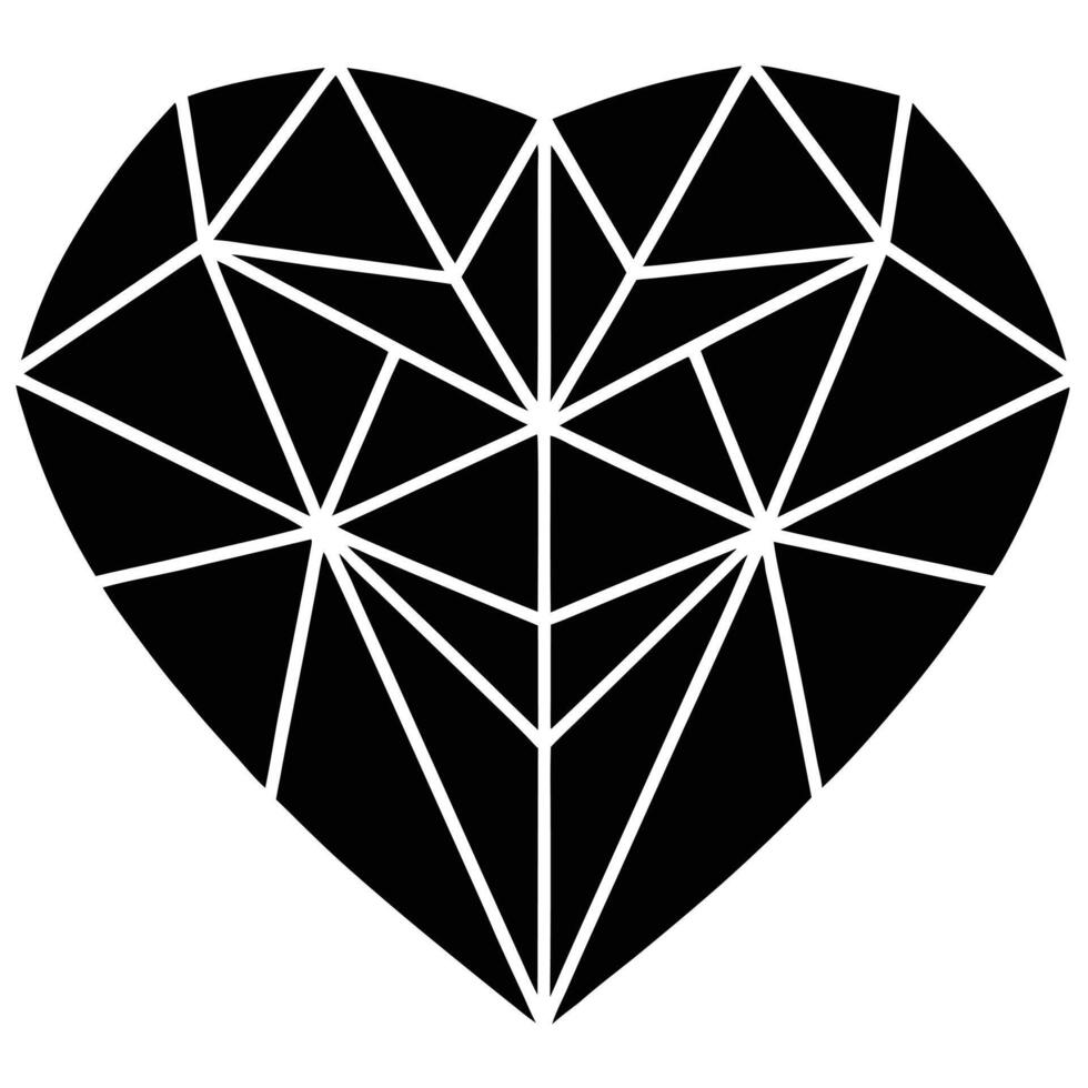 Geometric Love Symbol vector