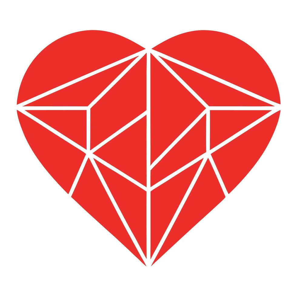 Unique Heart Shape vector
