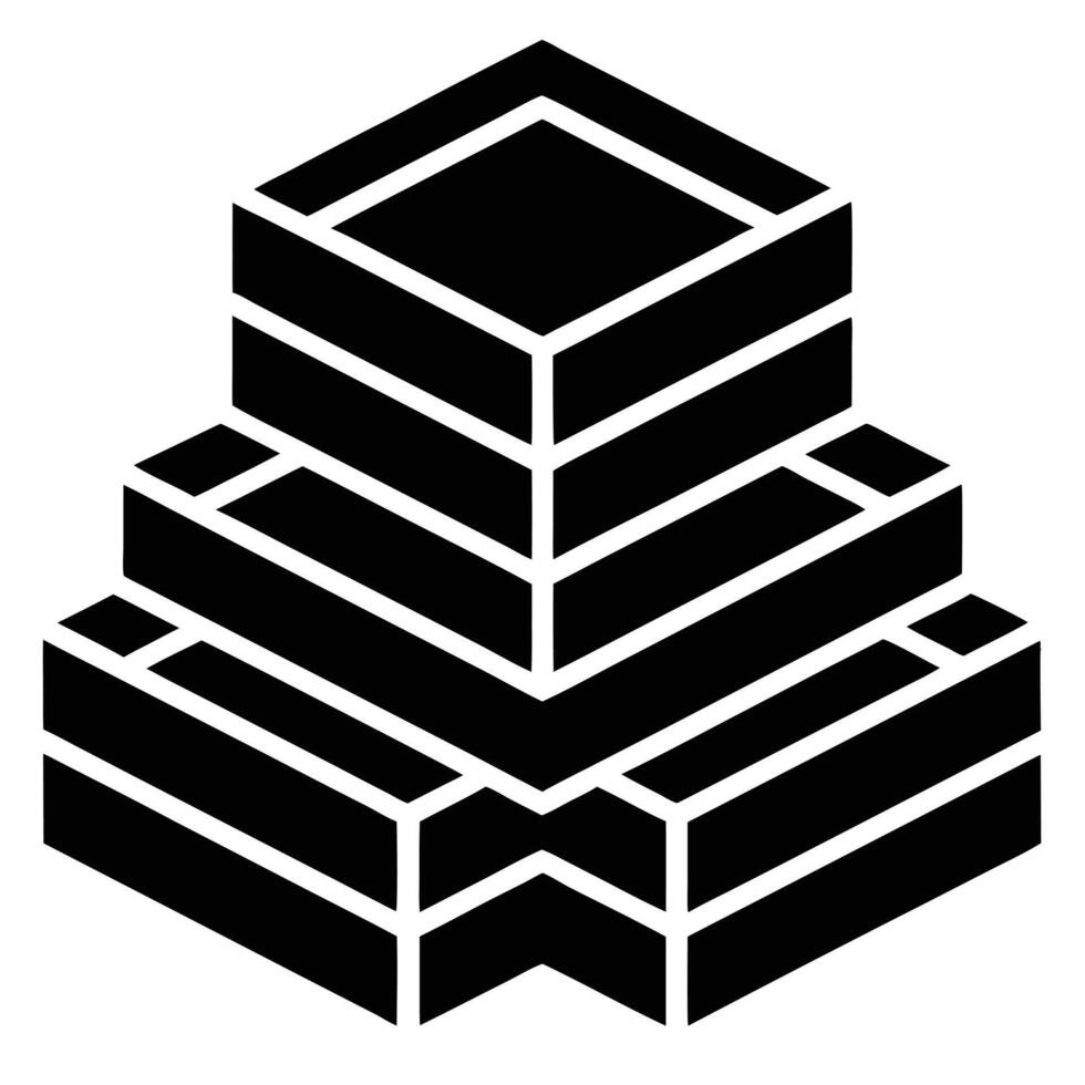 Overlapping Rectangles Design vector