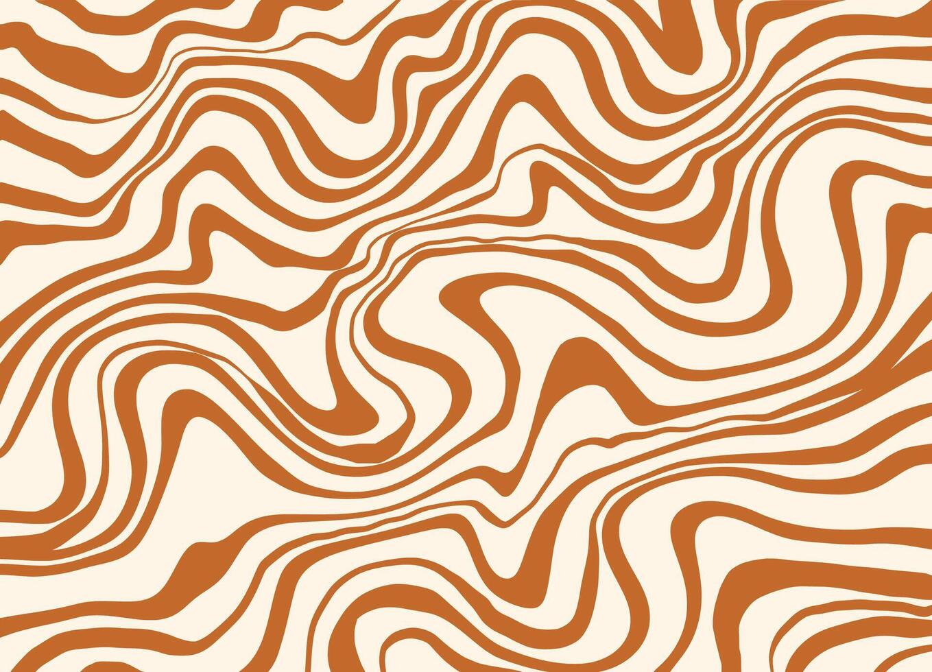 Wavy caramel or honey pattern. swirl peanut abstract background. vector